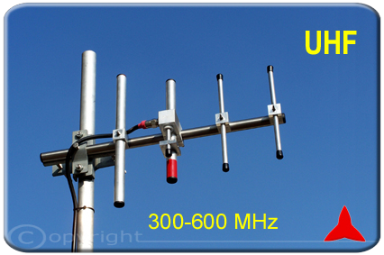 ARYCKM-E-48X <br />directional antenna yagi 4 elements UHF 300-600MHz PROTEL