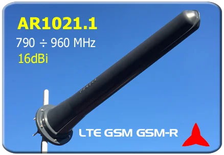 AR1021.1 Yagi directional antenna 790 - 960 MHz LTE- GSM - GSM-R 16 dBi