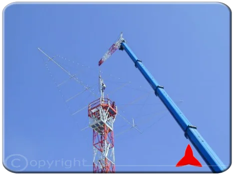ARL531 log-periodic logarithmic directional antenna HF for long distance c 2 - 50 MHz 7 dB