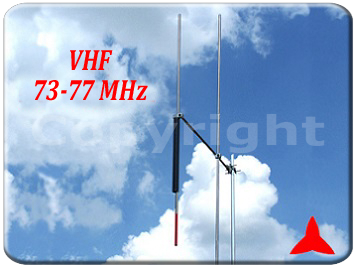 ARYCKM-A-25XZ Directional Yagi  Antenna 2 elements 73-77 MHz Protel