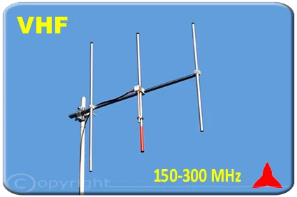 ARYCKM-D-37X directional antenna yagi 3 elements vhf 150-300MHz PROTEL