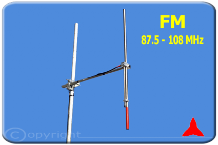 ARDCKM-B-13X Dipole NARROW-BAND FM Omnidirectional Antenna 87 88 108 MHz