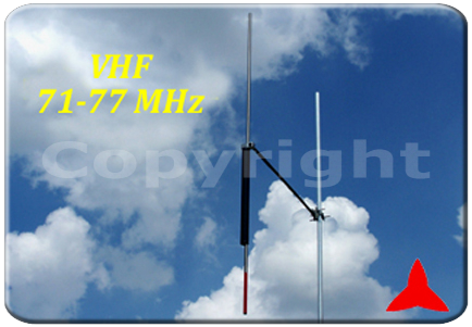 ARDCKM-A-7177 Omnidirectional Dipole Antenna 71-77 MHz  Protel