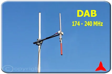 DAB-ARDCKM-D-13X NARROW-BAND Omnidirectional  Yagi DAB Antenna 174-240MHz Protel