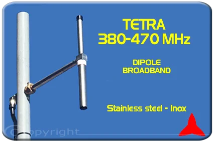 Protel dipole antenna tetra ARDU.01 380-470MHz Stainless Steel