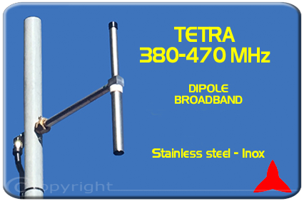 Protel Tetra Dipole Antenna ARDU.01 380-470MHz Stainless Steel
