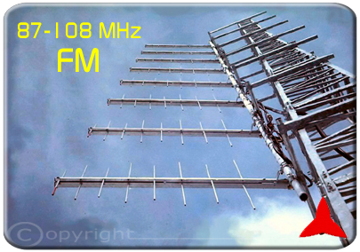 ARL0208 Logarithmic periodic  FM antenna 87.5 -108 MHz
