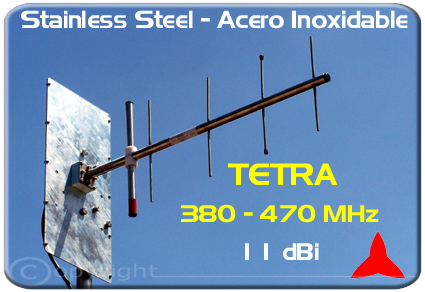 AR1047 Protel Directional BroadBand Tetra Antennas  11 dBi  380 ÷ 470 MHz