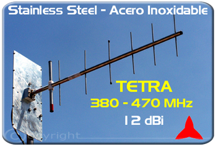 AR1048 Directional BroadBand Tetra Antennas  12 dBi 380 ÷ 470 MHz Protel
