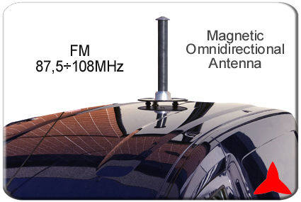 mobile measurement Band FM with magnetic anchorage
